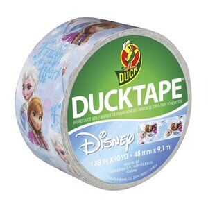 Frozen Themed Decorative Tape - Discontinued Rare Print Blue With Anna And Elsa